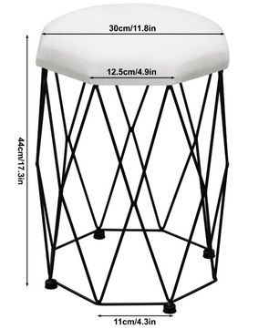 Kaptafel met LED Spiegel en Kruk – Make-up Tafel met 5 Lades en Kast
