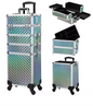Make-up Trolley Koffer 4-in-1 – Cosmetica Reiskoffer met Wielen en Sleutel