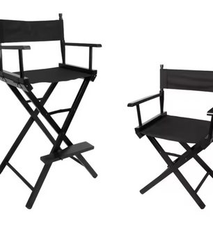 Opvouwbare Regisseursstoel van Massief Hout – Draagbare Canvas Make-up Stoel voor Studio en Outdoor Gebruik
