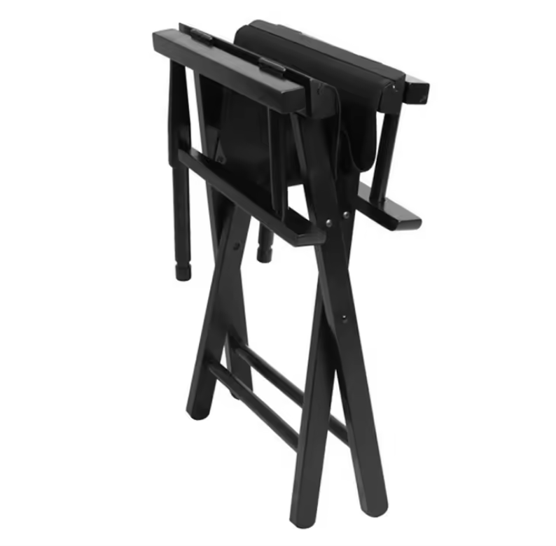 Opvouwbare Regisseursstoel van Massief Hout – Draagbare Canvas Make-up Stoel voor Studio en Outdoor Gebruik
