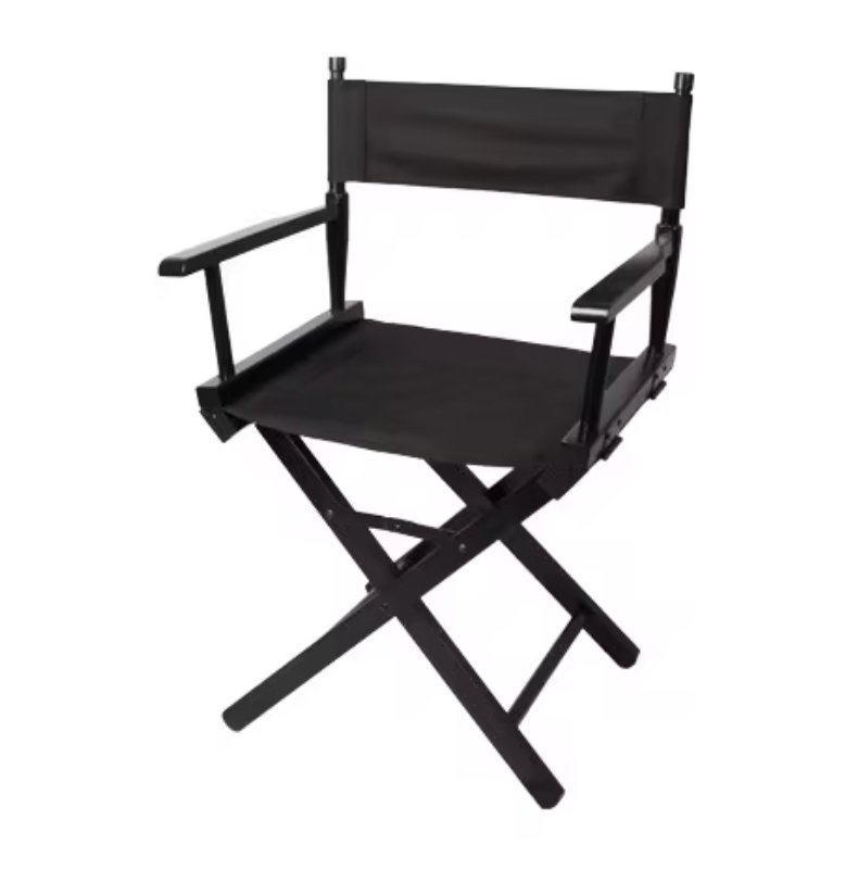 Opvouwbare Regisseursstoel van Massief Hout – Draagbare Canvas Make-up Stoel voor Studio en Outdoor Gebruik