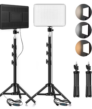 LED Videolamp met Statief – Verlichting voor Streaming, Fotografie en Videocalls