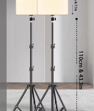 LED Videolamp met Statief – Verlichting voor Streaming, Fotografie en Videocalls