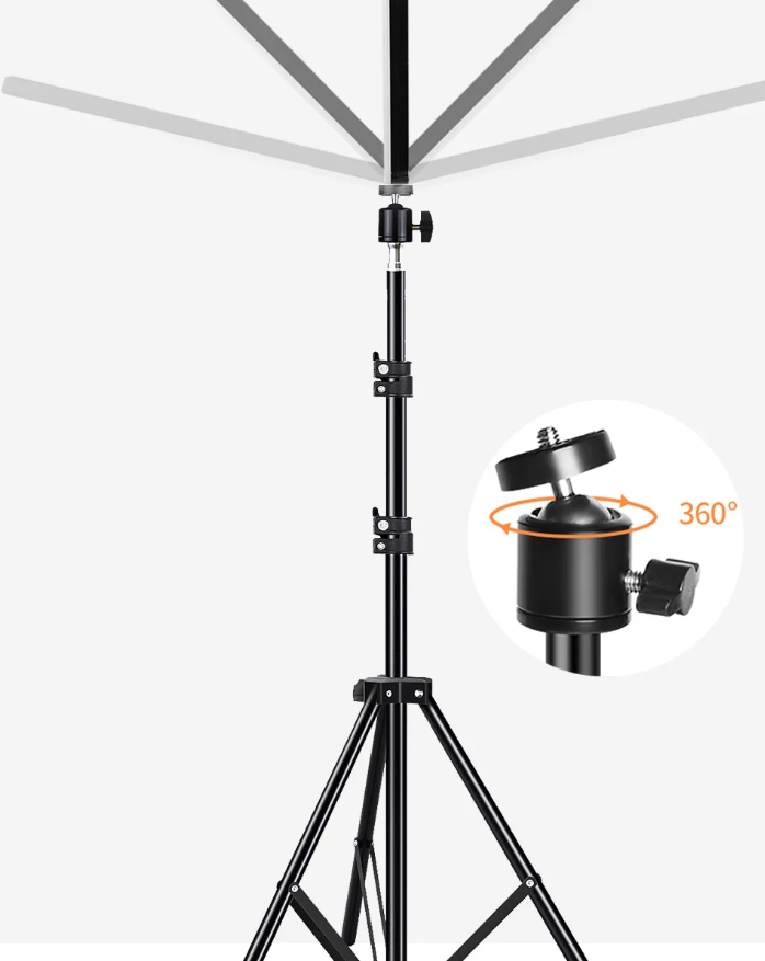 LED Videolamp met Statief – Verlichting voor Streaming, Fotografie en Videocalls