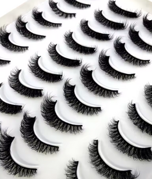 Set van 20 Paar Cat Eye Nepwimpers – 3D Fluffy Volume Wimpers met Natuurlijke Look