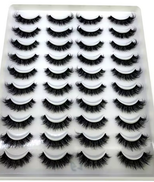 Set van 20 Paar Cat Eye Nepwimpers – 3D Fluffy Volume Wimpers met Natuurlijke Look