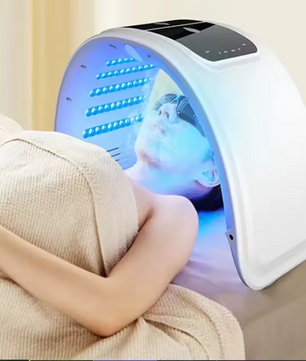 7-Kleuren LED Gezichtsmasker met Spray – PDT Huidverzorging en Skin Rejuvenation Apparaat