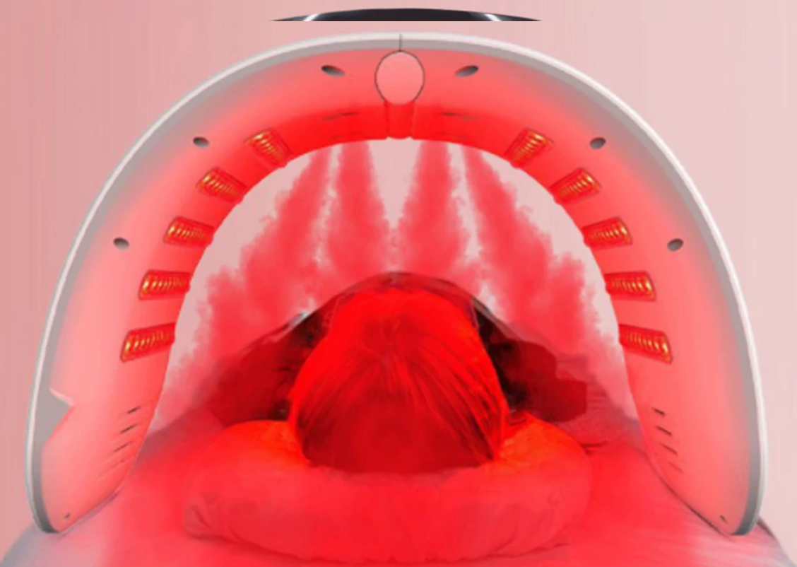 7-Kleuren LED Gezichtsmasker met Spray – PDT Huidverzorging en Skin Rejuvenation Apparaat