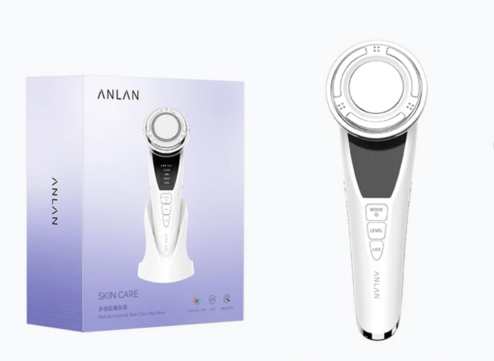 EMS Gezichtsmassager met LED Lichttherapie – Anti-Aging en Huidversteviging Apparaat