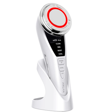 EMS Gezichtsmassager met LED Lichttherapie – Anti-Aging en Huidversteviging Apparaat