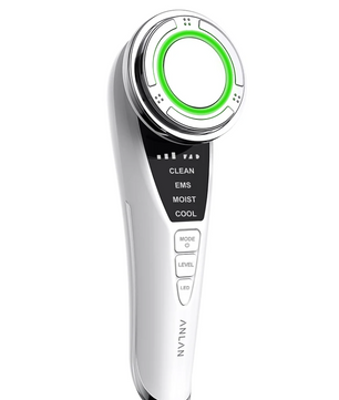 EMS Gezichtsmassager met LED Lichttherapie – Anti-Aging en Huidversteviging Apparaat