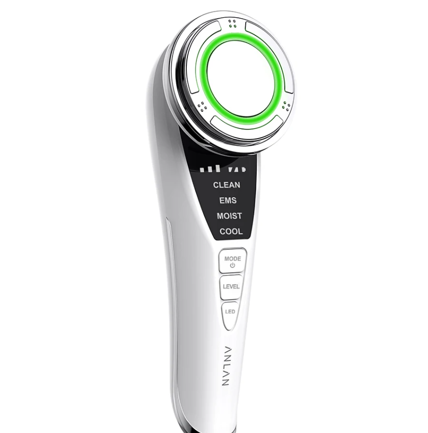 EMS Gezichtsmassager met LED Lichttherapie – Anti-Aging en Huidversteviging Apparaat