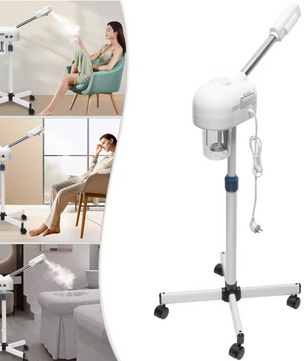 Professionele Ozone Gezichtsstomer met Koud Spray – 800W Facial Steamer voor Salon en Thuisgebruik