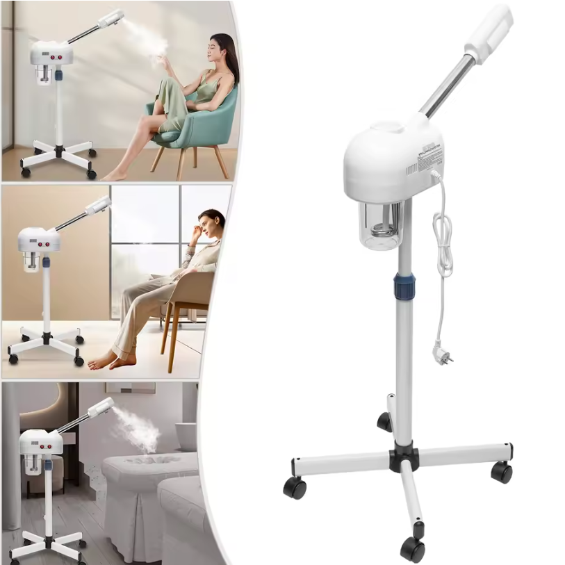 Professionele Ozone Gezichtsstomer met Koud Spray – 800W Facial Steamer voor Salon en Thuisgebruik