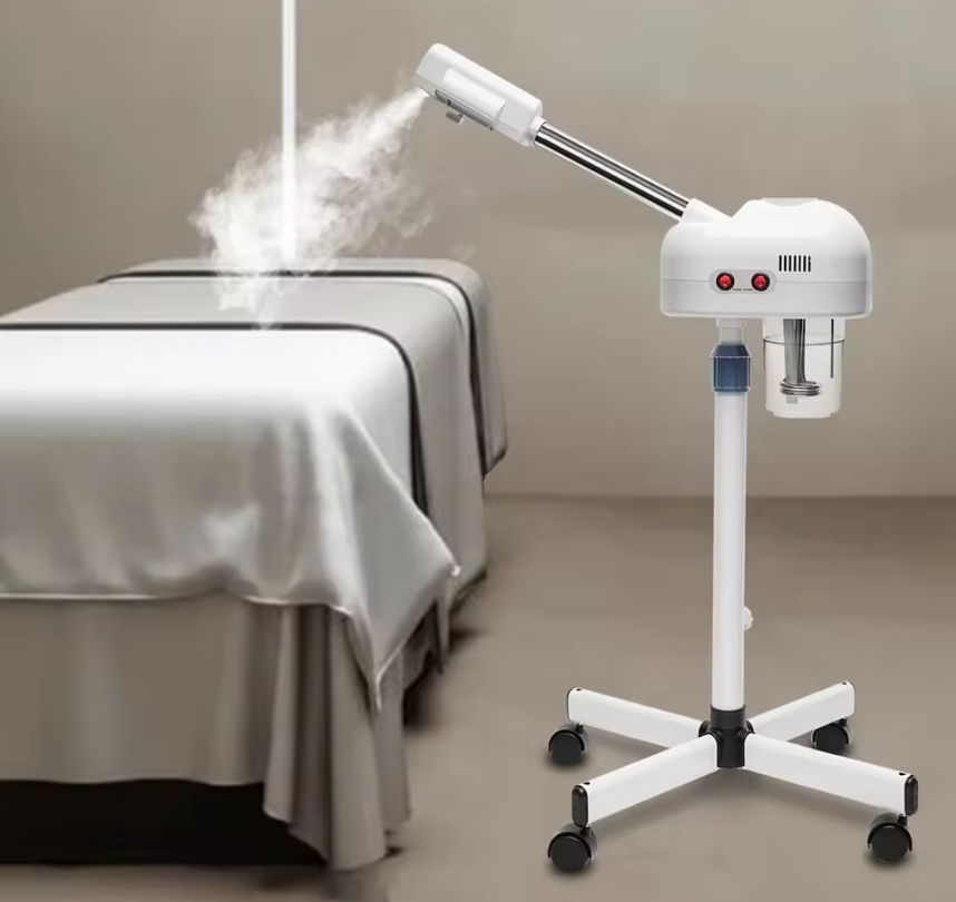 Professionele Ozone Gezichtsstomer met Koud Spray – 800W Facial Steamer voor Salon en Thuisgebruik