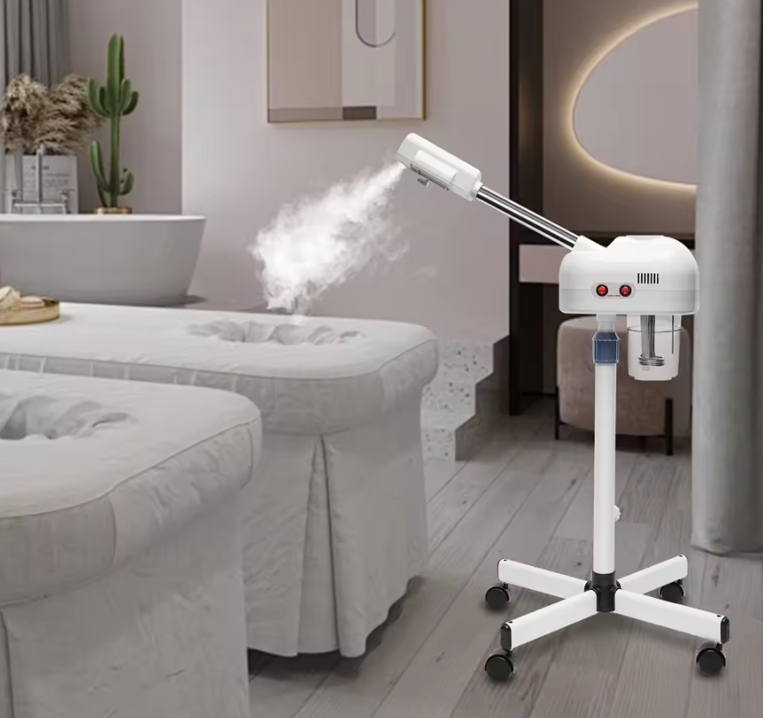 Professionele Ozone Gezichtsstomer met Koud Spray – 800W Facial Steamer voor Salon en Thuisgebruik