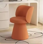 Luxe Kaptafel Kruk met Rugleuning – Fluwelen Make-up Stoel Rond