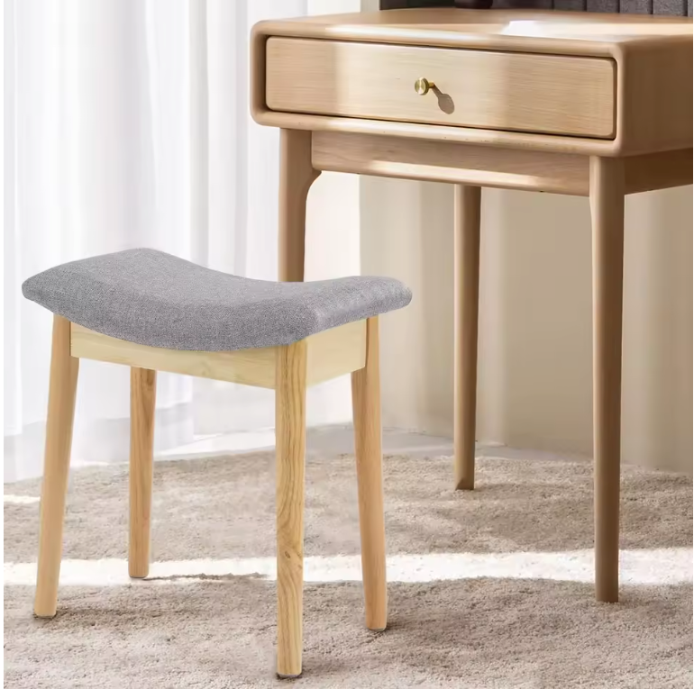 Kaptafel Kruk met Opbergruimte – Fluwelen Make-up Stoel
