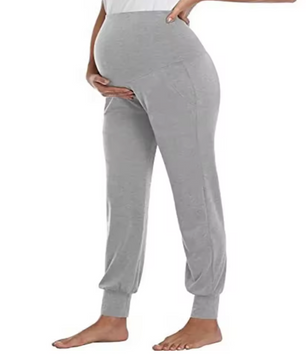 Zwangerschaps Joggingbroek High Waist – Stretch Broek met Zakken