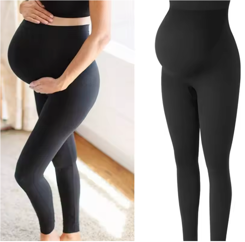 Zwangerschapslegging High Waist – Compressie Legging met Buikondersteuning
