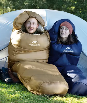Mummy Slaapzak – Warme Katoenen Camping Slaapzak voor Volwassenen, Comfortabel en Isolerend