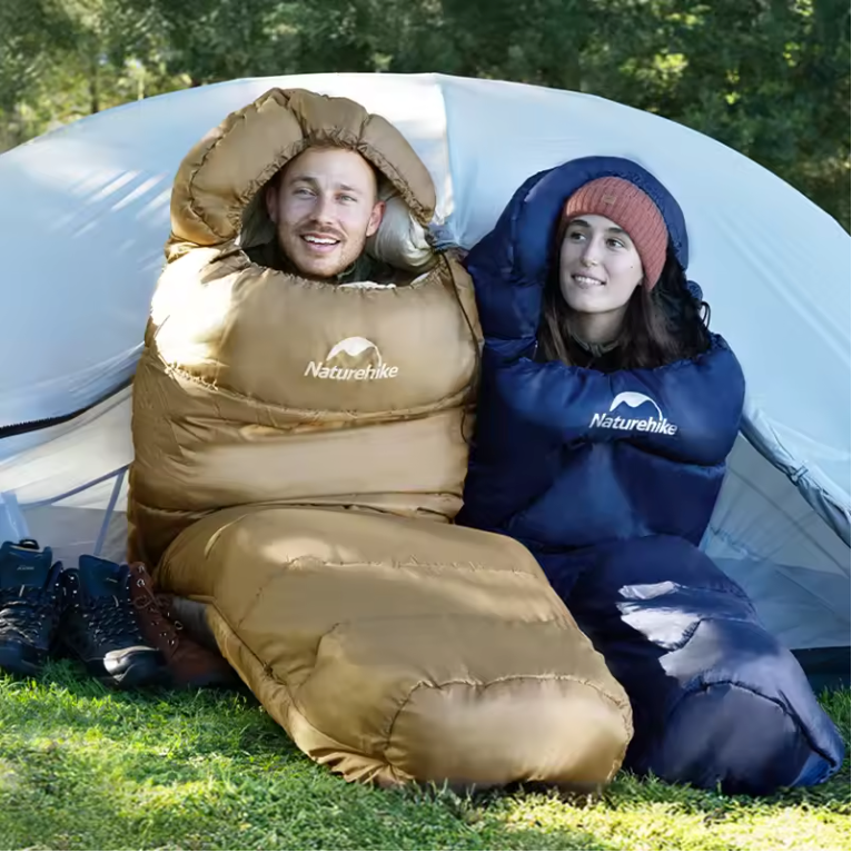 Mummy Slaapzak – Warme Katoenen Camping Slaapzak voor Volwassenen, Comfortabel en Isolerend
