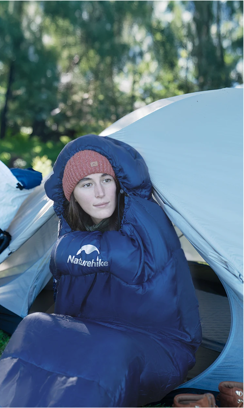 Mummy Slaapzak – Warme Katoenen Camping Slaapzak voor Volwassenen, Comfortabel en Isolerend
