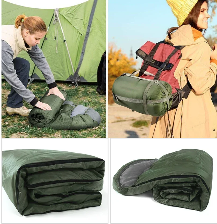 Ultralichte Camping Slaapzak – Waterdicht 4-Seizoenen Envelope Slaapzak voor Outdoor en Reizen