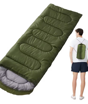 4-Seizoenen Camping Slaapzak – Lichtgewicht en Comfortabel voor Outdoor, Hiking en Reizen