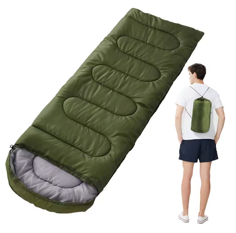 4-Seizoenen Camping Slaapzak – Lichtgewicht en Comfortabel voor Outdoor, Hiking en Reizen