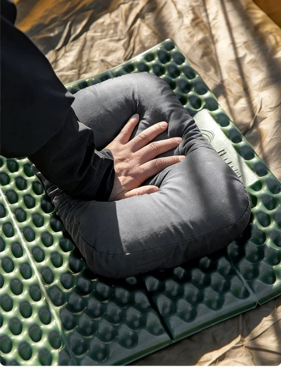 Memory Foam Camping Nekkussen – Ergonomisch Reiskussen met Nekondersteuning, Lichtgewicht en Compact