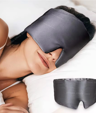 Zijden Slaapmasker – Lichtblokkerend Oogmasker voor Comfortabele Slaap en Reizen