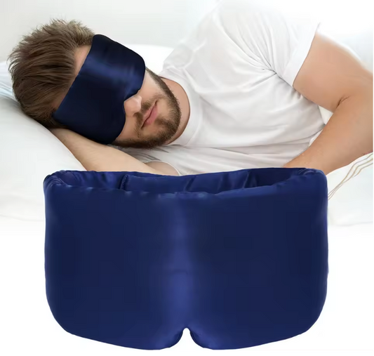 Zijden Slaapmasker – Lichtblokkerend Oogmasker voor Comfortabele Slaap en Reizen