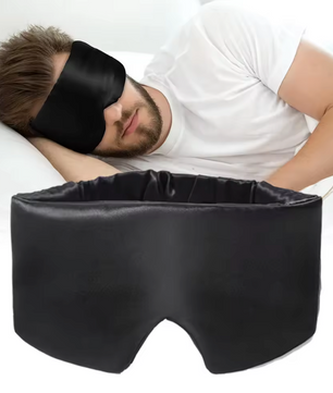 Zijden Slaapmasker – Lichtblokkerend Oogmasker voor Comfortabele Slaap en Reizen