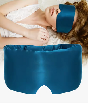 Zijden Slaapmasker – Lichtblokkerend Oogmasker voor Comfortabele Slaap en Reizen