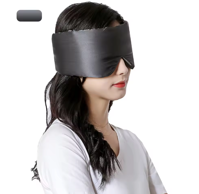 Zijden Slaapmasker – Lichtblokkerend Oogmasker voor Comfortabele Slaap en Reizen