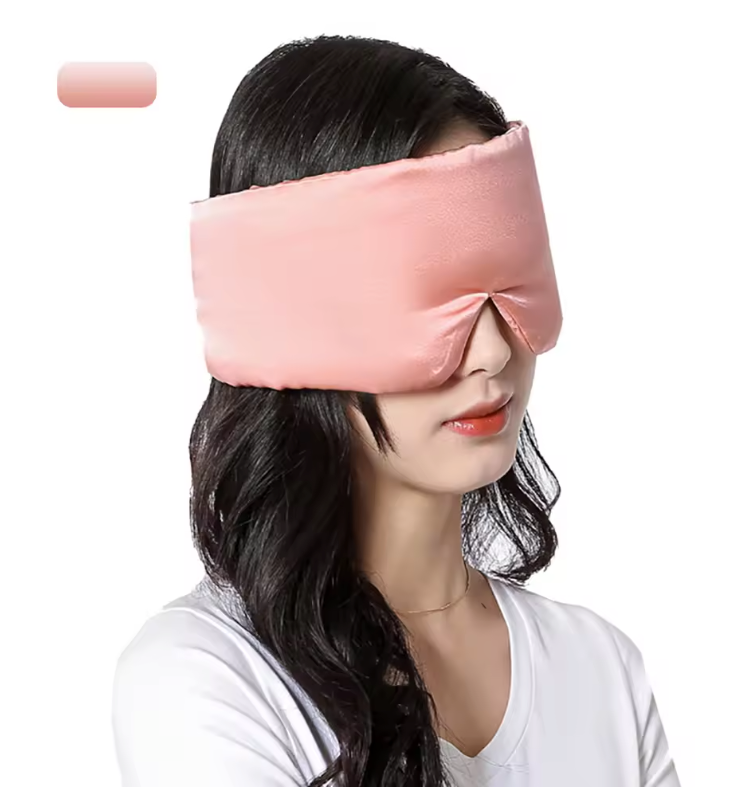 Zijden Slaapmasker – Lichtblokkerend Oogmasker voor Comfortabele Slaap en Reizen