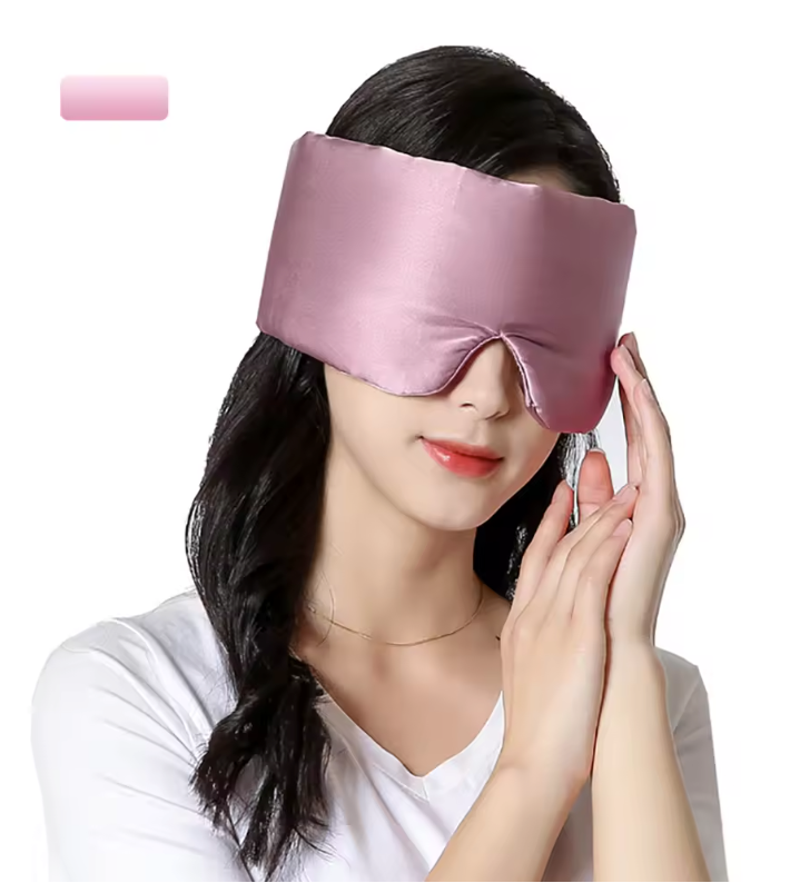 Zijden Slaapmasker – Lichtblokkerend Oogmasker voor Comfortabele Slaap en Reizen