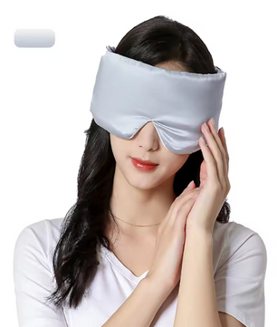 Zijden Slaapmasker – Lichtblokkerend Oogmasker voor Comfortabele Slaap en Reizen