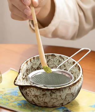 Japanse Matcha Thee Set 6-delig – Complete Set met Bamboe Klopper en Kom