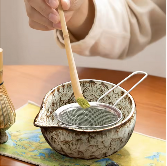 Japanse Matcha Thee Set 6-delig – Complete Set met Bamboe Klopper en Kom