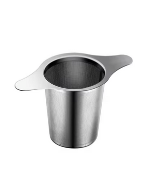 RVS Theefilter met Dubbele Handgreep – Fijnmazige Theezeef voor Losse Thee