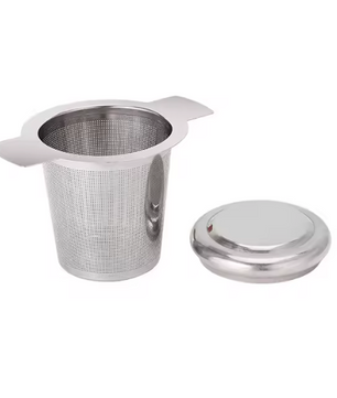 RVS Theefilter met Dubbele Handgreep – Fijnmazige Theezeef voor Losse Thee