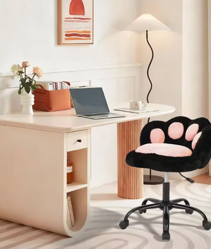 Kattenpoot Bureaustoel met Wielen – Draaibare Verstelbare Stoel