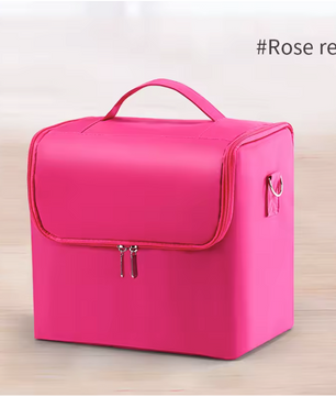 Professionele Make-up Koffer – 4 Laags Organizer met Verstelbare Vakken