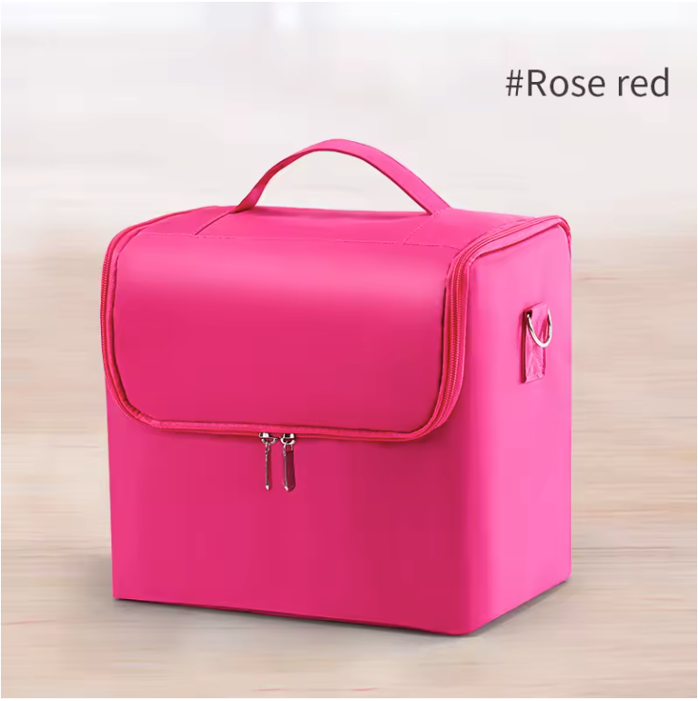 Professionele Make-up Koffer – 4 Laags Organizer met Verstelbare Vakken