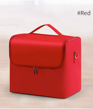 Professionele Make-up Koffer – 4 Laags Organizer met Verstelbare Vakken