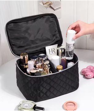 PU Waterdichte Make-up Tas – Grote Toilettas met Handvat