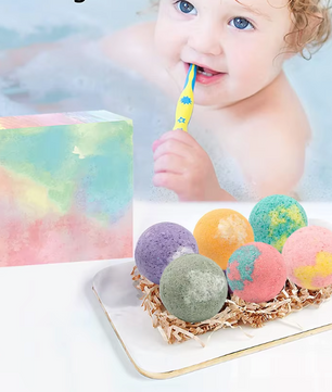 Badbruisballen Set 12 Stuks – Mini Spa Bombs met Essentiële Oliën