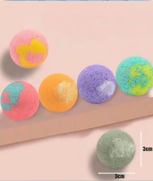 Badbruisballen Set 12 Stuks – Mini Spa Bombs met Essentiële Oliën